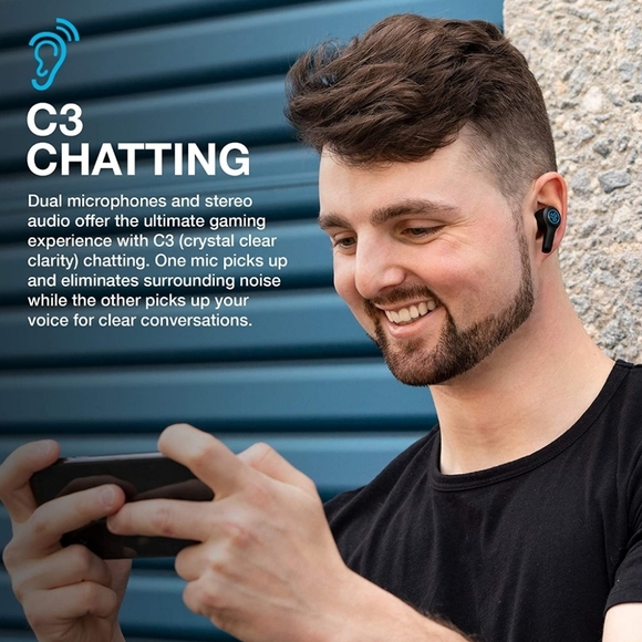 JLab JBuds Air Play Gaming True Wireless Earbuds | 30+ Total Hours of Bluetooth - Picture 5 of 10